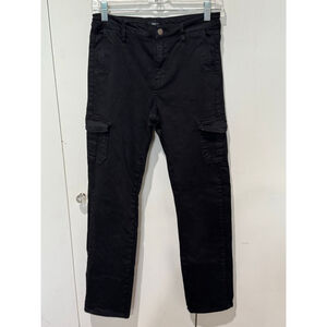 Women's Well Worn Black stretch Cargo Pants Size 4